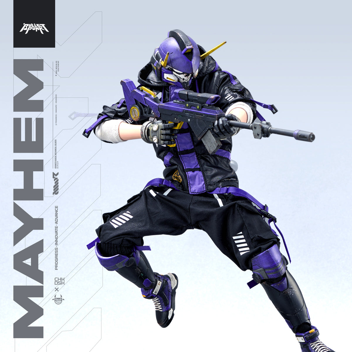 Mayhem 1/6 Scale Figure by CHKDSK x Devil Toys x Quiccs