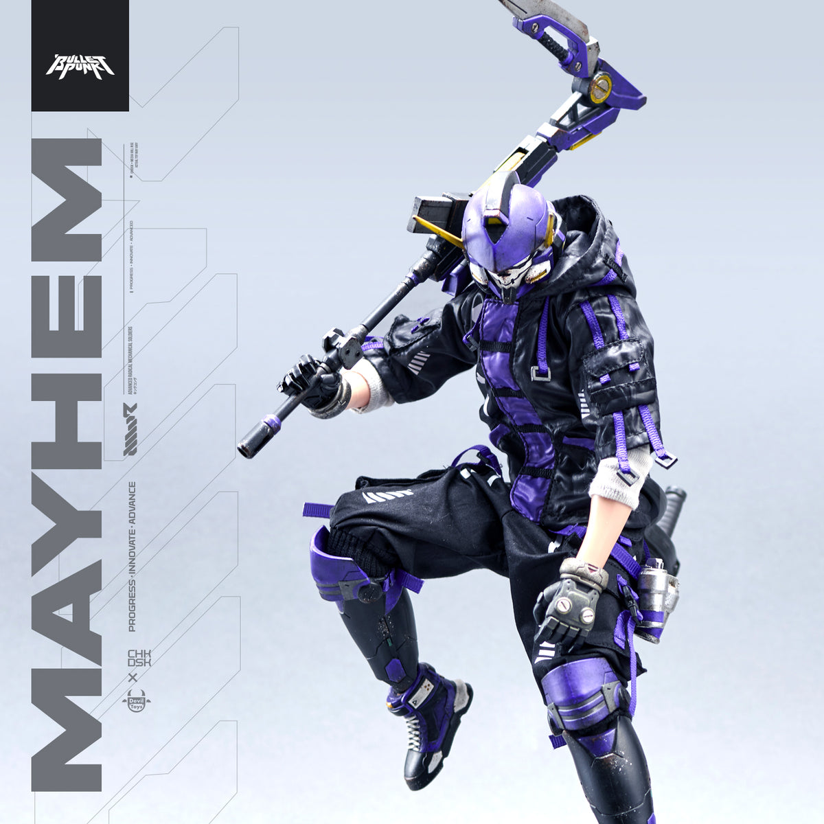 Mayhem 1/6 Scale Figure by CHKDSK x Devil Toys x Quiccs