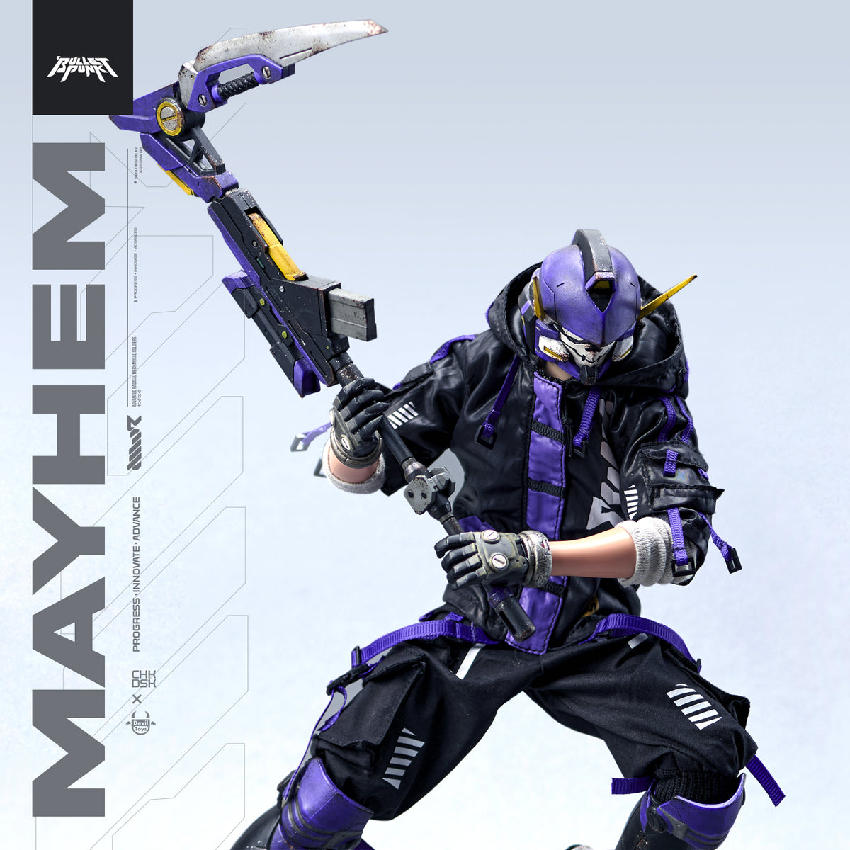 Mayhem 1/6 Scale Figure by CHKDSK x Devil Toys x Quiccs