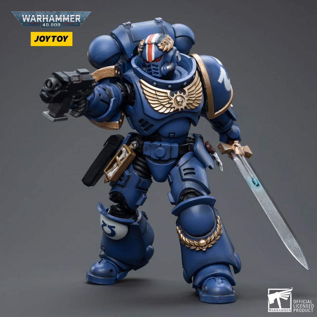 Warhammer 40k Ultramarines Primaris Lieutenant Argaranthe 1/18 Scale Figure by JoyToy
