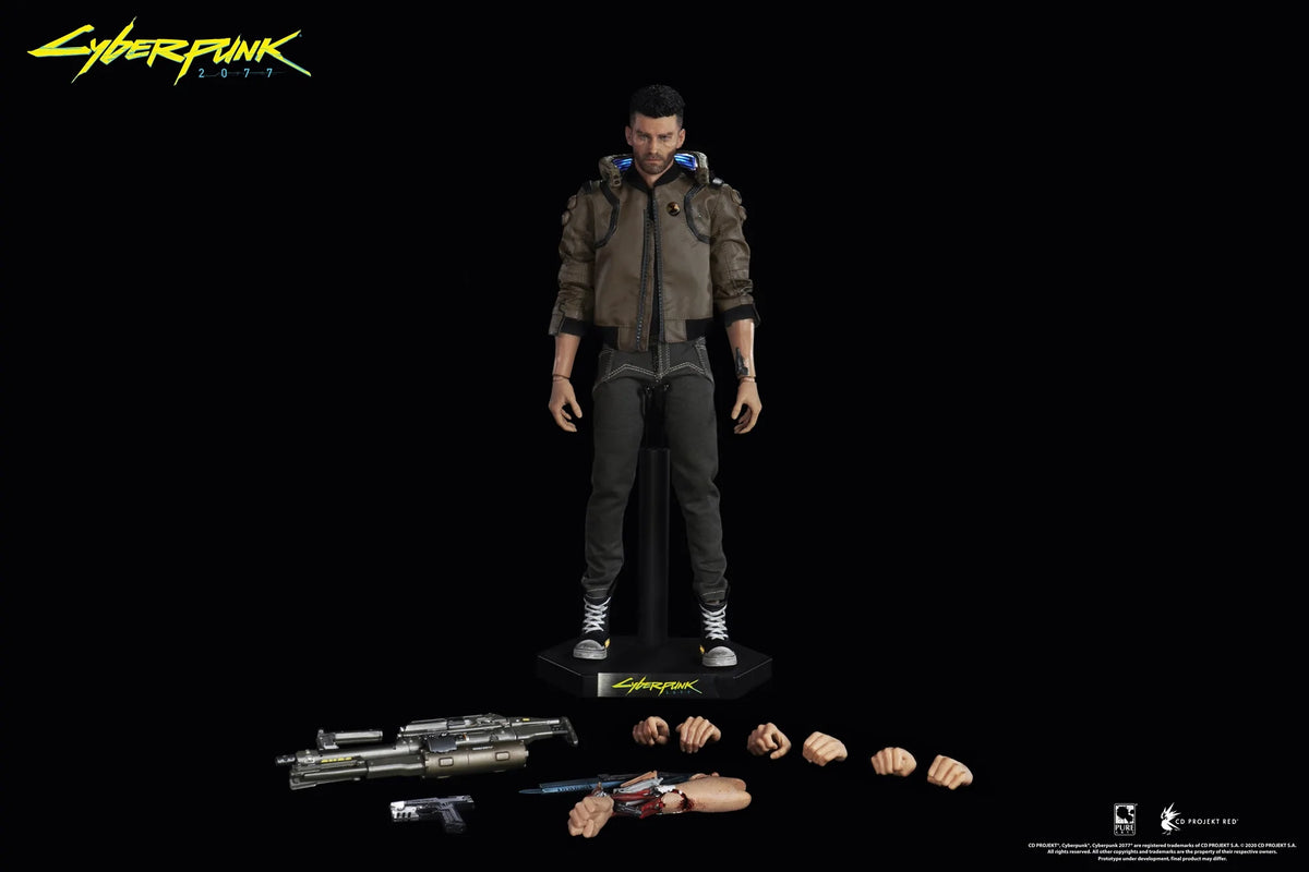 Cyberpunk 2077 1/6 V Figures and Yaiba Kusanagi Motorcycle by Pure Arts