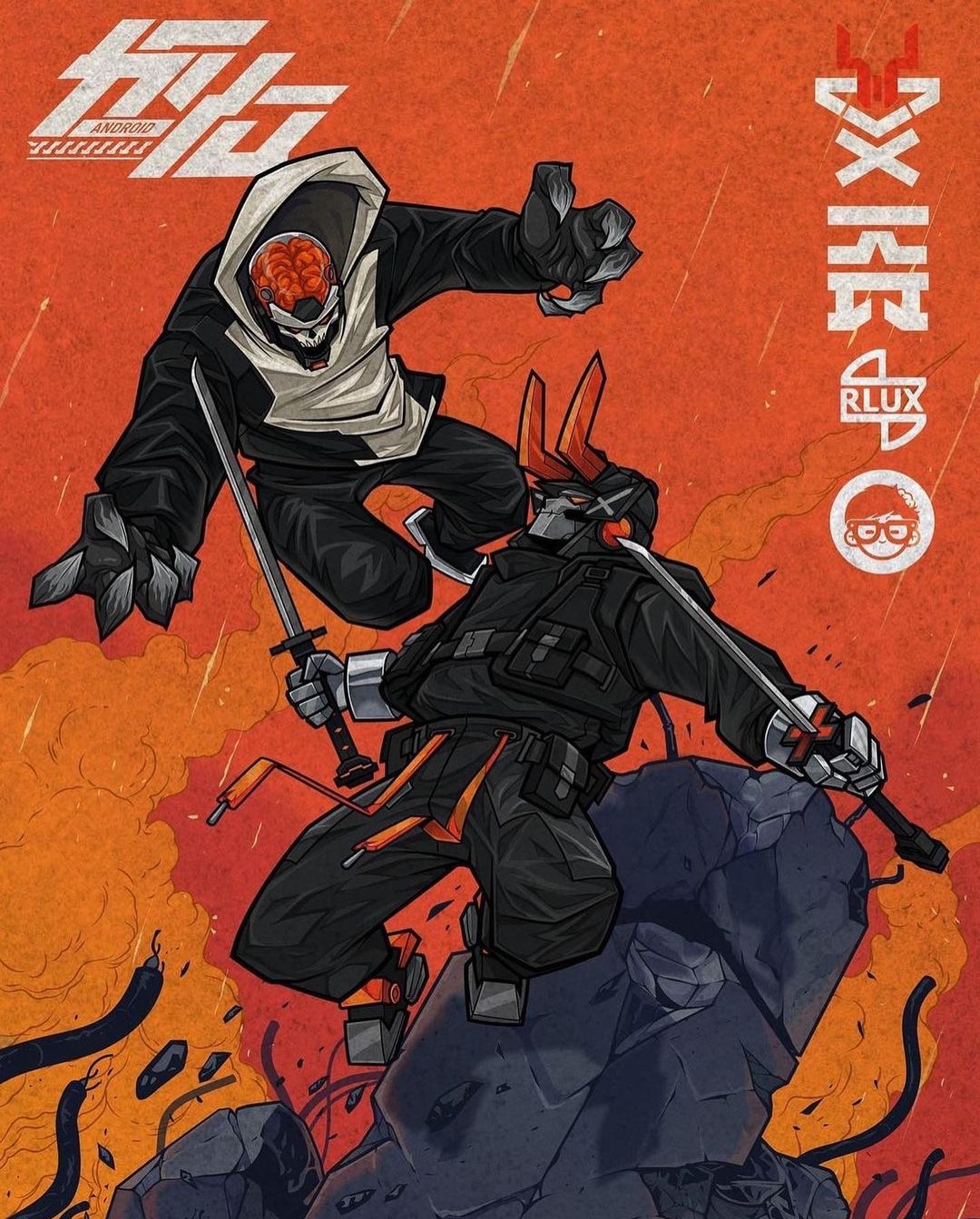 Android Kyū 3&quot; Resin Toy by Kensuke Creations x RLUX Customs