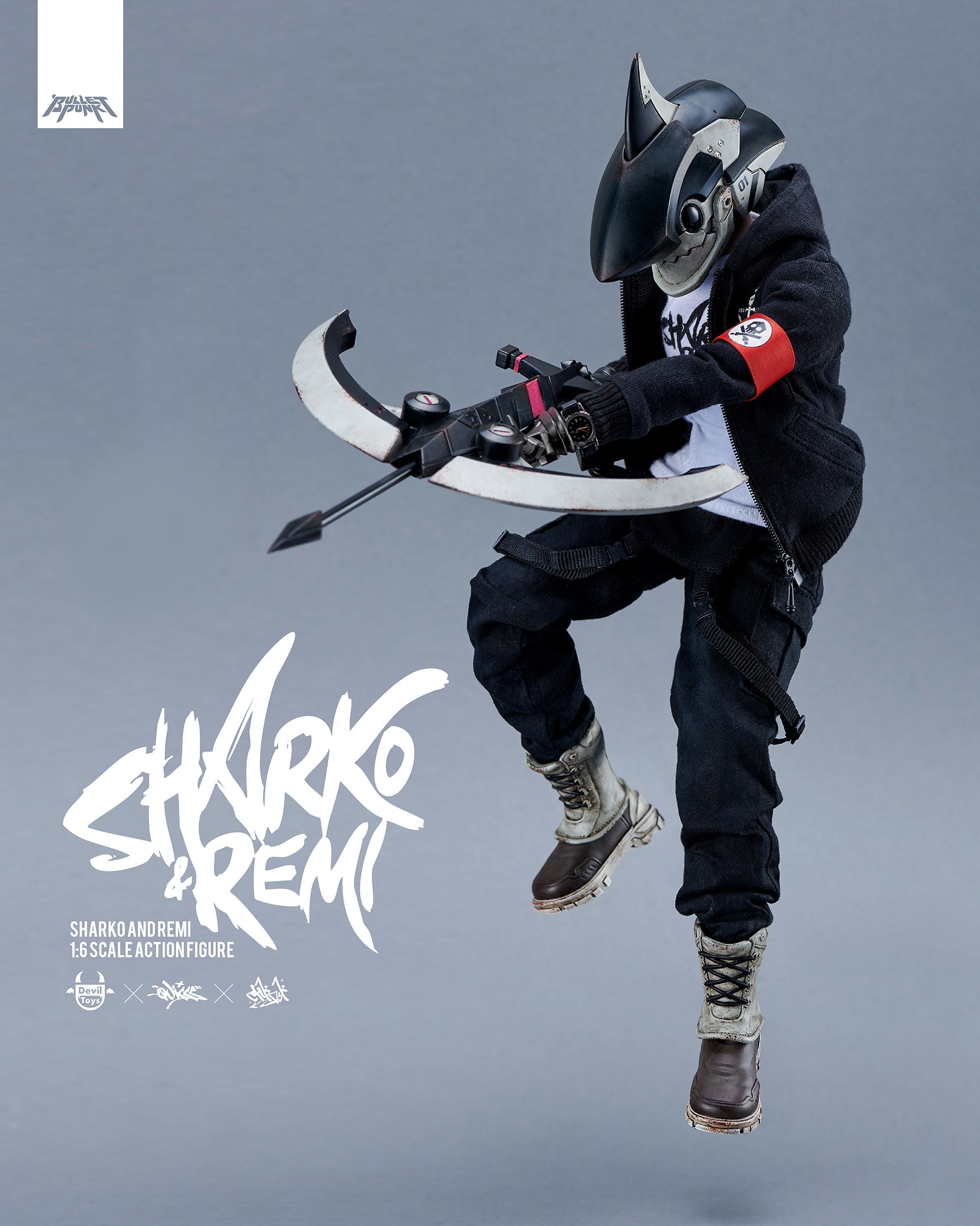 SHARKO & REMI 1/6 SCALE FIGURES(Fortress Black) By Quiccs x CHKDSK x Devil Toys