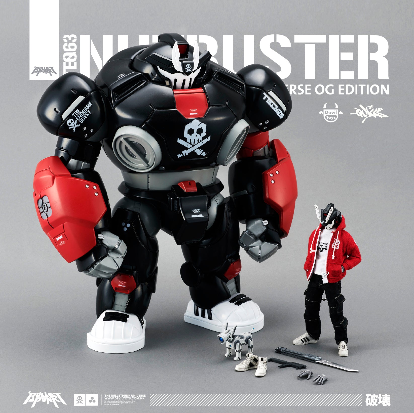 1:12 NUTBUSTER + 1:12 OG Red TEQ63 by Quiccs x Devil Toys