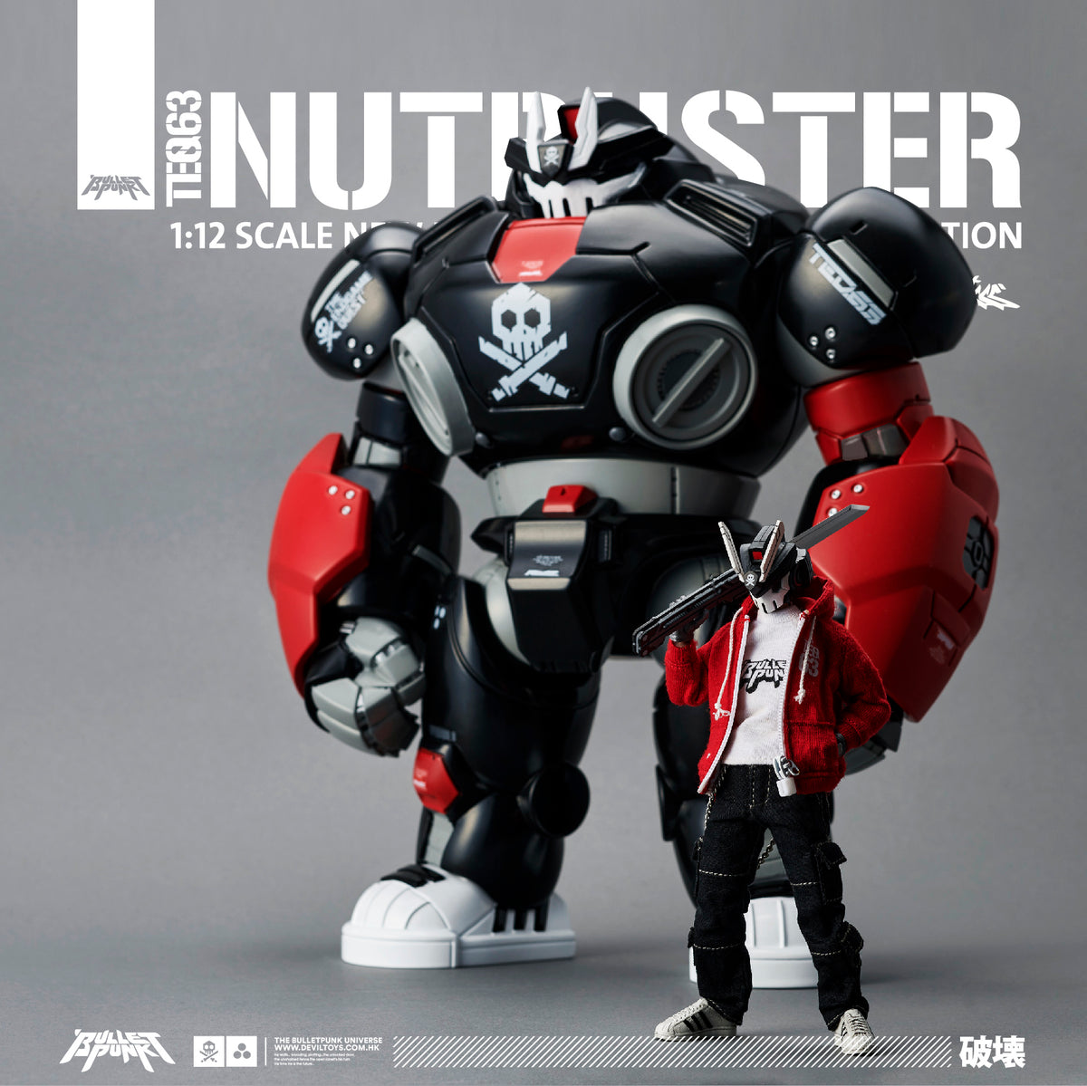 1:12 NUTBUSTER + 1:12 OG Red TEQ63 by Quiccs x Devil Toys
