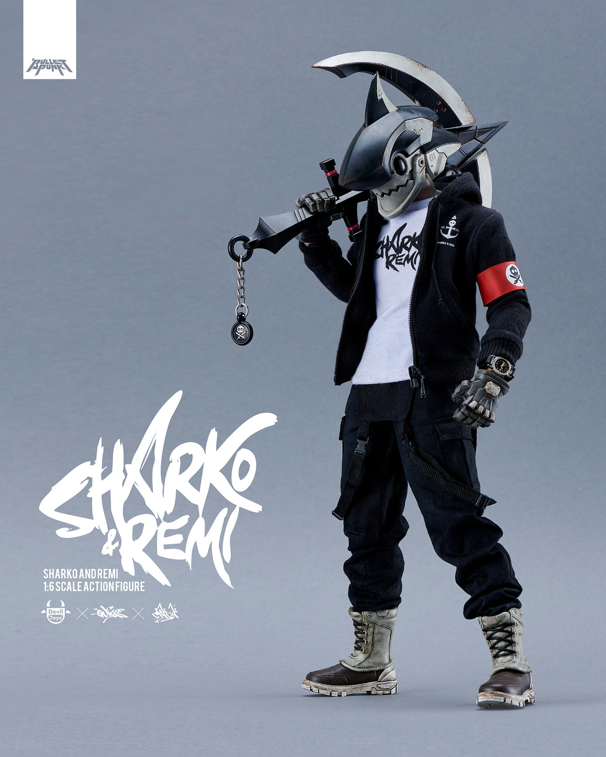 SHARKO &amp; REMI 1/6 SCALE FIGURES(Fortress Black) By Quiccs x CHKDSK x Devil Toys