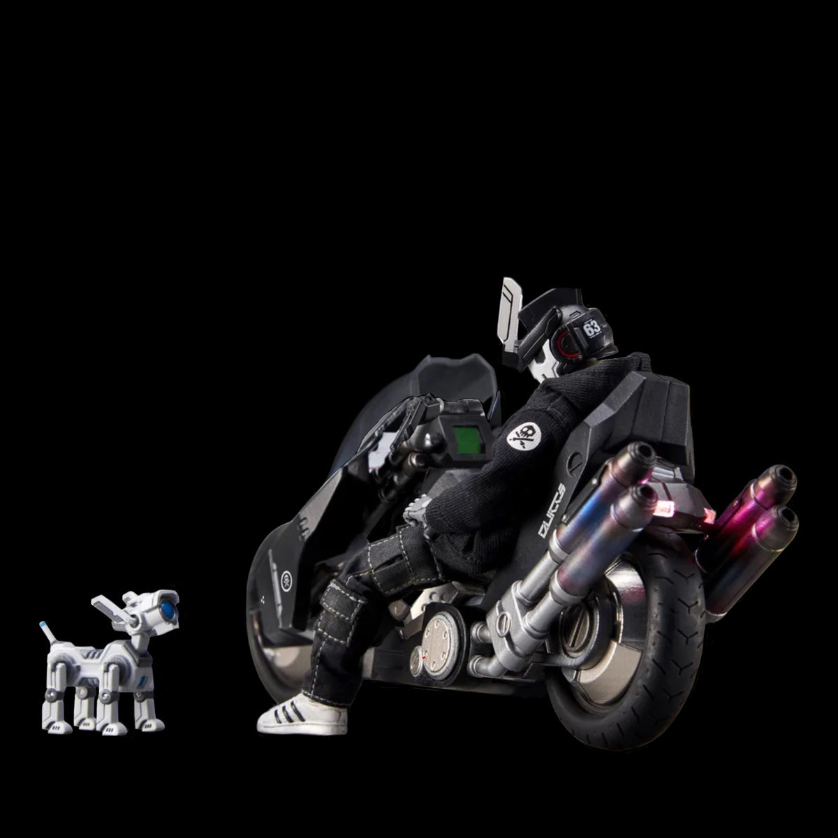 1:12 "TEQ63" Action Figure OG Black Edition (DELUXE SET) By Quiccs x Devil Toys